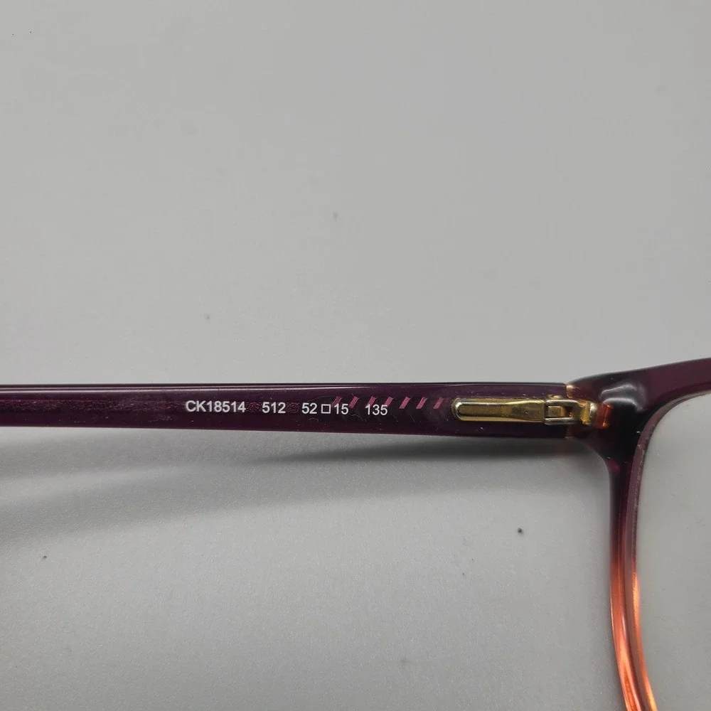 Calvin Klein CK18514 512 Burgundy Orange Ombre Cat Eye Eyeglass Frames 52-15-135